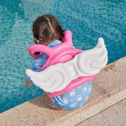 儿童游泳圈天使背心翅膀网红充气2-8岁宝宝救生衣浮力衣水袖