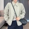 时尚短款衬衫外套2025春季新款小个子休闲百搭气质上衣女开衫长袖