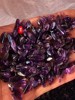 天然紫透体紫水晶，碎石乌拉圭原矿石水晶枕头，紫黄晶颗消磁