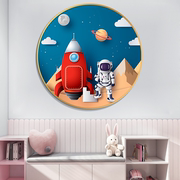 5d钻石画满钻2021客厅，宇航员太空粘钻石，贴十字绣圆形卧室餐厅