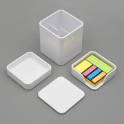 kacolemo乐迈收纳三件套白色简约多功能，笔筒便签盒收纳盒