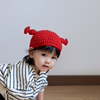手工编织婴儿帽子春秋宝宝，毛线帽儿童，套头帽女童针织帽男童秋冬季