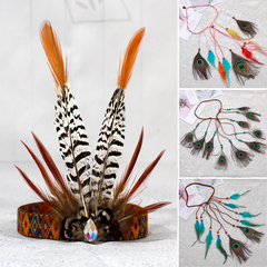 印第安酋长野人羽毛头饰发绳