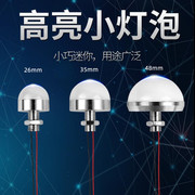 LED灯珠DC12VLED灯12伏3W5W强光24V电瓶广告字灯泡圆形照明灯泡