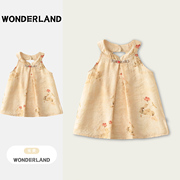 女宝宝旗袍裙子夏装，女童连衣裙夏季公主洋气，婴幼儿童装小女孩衣服