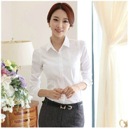 2022春秋季女装女士职业装白衬衫长袖工作服工装正装韩版修身