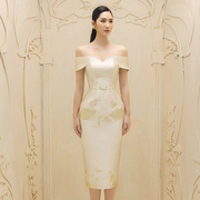 越南品牌DETHEIA 2024年春季优雅知性气质美肌理感抹胸裙