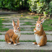 庭院花园装饰户外草坪景观创意仿真卡通动物兔子树脂工艺摆件