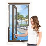 。纱窗网磁吸纱窗防蚊纱窗磁条磁性简易窗户门帘家用无