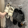 浴室拖鞋架免打孔壁挂式卫生间厕所收纳置物架墙壁门后沥水鞋子架