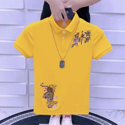 夏季polo衫短袖男韩版百搭帅气个性网红刺绣，t恤潮流青年半袖