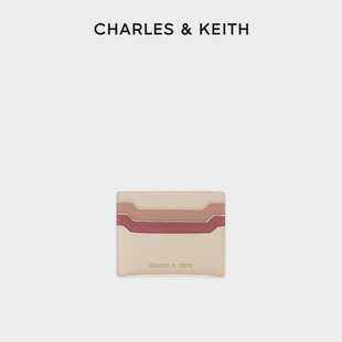 CHARLES&KEITH春季女包CK6-50680739-2简约拼色卡包钱包零钱包女