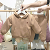 宝宝冬装两件套帅气0一1-2-3岁女童装男童加绒套装秋冬婴儿童衣服