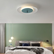 北欧卧室吸顶灯简约现代彩色马卡龙(马卡龙)客厅儿童房创意led吸顶灯圆形