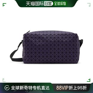 香港直邮潮奢 Bao Bao Issey Miyake 男士紫色 Saddle 单肩包