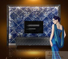 欧式微晶石电视背景墙砖800x800蓝色瓷砖室内墙砖地板砖家装主材