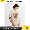 UR秋季男装美式复古街头风罐头图案印花棉质T恤UML430039