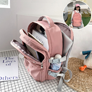 书包女大学生行李背包电脑包15.6寸多功能旅行包旅游双肩包大容量