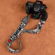 手工相机背带微单反相机斜跨带适用索尼佳能尼康富士拍立得挂绳