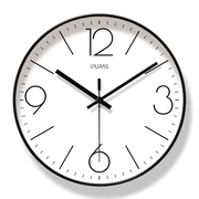易普拉6513经典挂钟时尚时钟挂表静音扫秒客厅钟表简约北欧石英钟