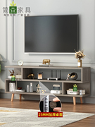 简易电视柜田园现代简约小户型，高款单个落地省空间迷你窄客厅