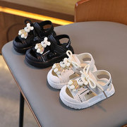 夏季卡通男宝宝鞋子软底婴儿学步鞋防滑儿童包头凉鞋0-1一岁2女童