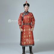 蒙古服装蒙族男装演出服少数民族男士长袍成人舞蹈表演服