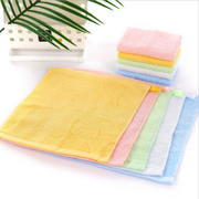 5条装幼儿园竹纤维四方巾，婴儿童小毛巾比纯棉，好洗脸童巾面巾批发