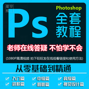 ps教程零基础视频新手入门自学全套photoshop软件pr课程远程服务