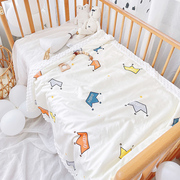 婴儿盖毯纯棉薄款被子宝宝夏凉被新生儿童豆豆被子幼儿园午睡空调
