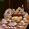景德镇陶瓷器碗盘碟勺，套装组合中式家用骨瓷，饭碗深菜盘子餐具