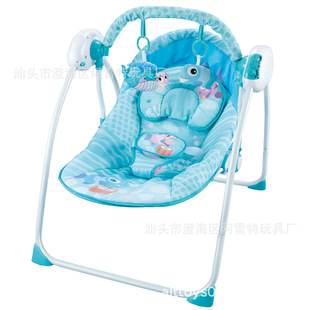 婴儿智能遥控秋千多功能婴儿摇椅带蚊帐电动安抚椅儿童秋千躺椅