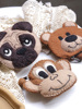 软萌可爱出口日韩动物熊猴子羊毛毡零钱包卡包airpods收纳袋秋冬