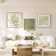 奶油风客厅装饰画北欧绿植，沙发背景墙挂画小清新现代简约艺术壁画