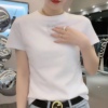 短袖t恤女2023春夏，韩版时尚圆领，打底衫大码显瘦正肩半袖上衣
