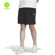 Adidas阿迪达斯NEO男裤2023夏季针织运动休闲短裤IA4969