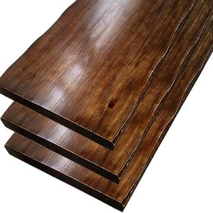 实木板材定制老榆木板吧台板松木料板办公桌餐桌面板木板原木DIY