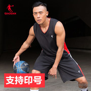 中国乔丹篮球服运动套装男健身保暖速干球衣，大码背心团购定制diy