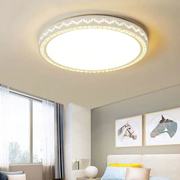水晶吸顶灯圆形卧室灯，2023客厅灯长方形，大气家用led餐厅灯具
