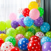 加厚彩色气球创意圆点，波点斑汽球儿童防爆生日，房间装饰布置乳胶