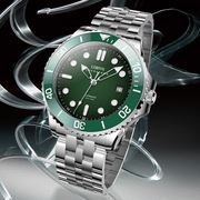 罗宾尼(罗宾尼)机械，手表男款全自动夜光运动品牌，男表防水精钢腕表