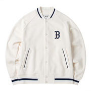 MLB男装女装2024春季刺绣logo针织夹克复古老花系列运动外套