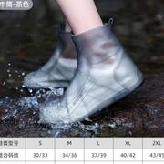 底硅胶雨天款套女防雨加厚雨鞋橡胶防滑时尚便携套鞋外穿耐磨