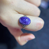 天然紫龙晶纯银，戒指女款活口，镶嵌y1730