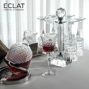法国进口CDA水晶玻璃红酒杯旋转醒酒器复古奢华葡萄酒杯家用套装