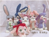 日本本土手工手作作家小动物，羊毛毡兔子毛绒卡通，可爱玩偶限定