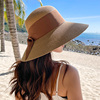 赫本风沙滩帽女夏季遮阳防晒帽子沙滩度假拍照防紫外线百搭草帽