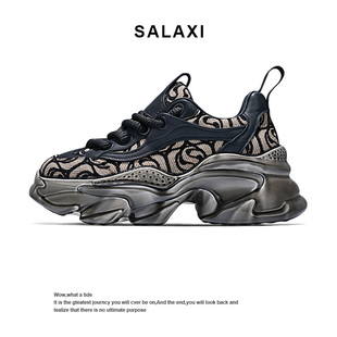 Salaxi/莎莱茜巴洛克刺绣原创小众运动男女鞋淋胶厚底百搭老爹鞋