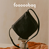 FOOOOO磨砂植鞣系列「翻盖多袋」2024头层真皮黑色简约女包包