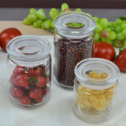 玻璃瓶密封罐带盖透明茶叶罐，食品杂粮零食，储存罐子花茶小号储物罐